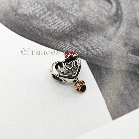 Pandora Minnie Mouse Mom Heart Charm - Picture 5 of 5